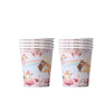 Party Supplies Disposable Tableware Paper Pallet Paper Cup Tissue Straw