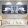 Swan Painting Decorative Art Poster