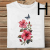 Women's Printed Casual Loose Round Neck T-shirt