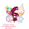 Donut Party Kit Paper Cups Plate Napkins Ice Cream Balloon