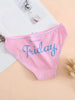 7 Pcs Soft & Breathable One Week Colorful Women's Bikini Panties, Intimates Briefs Underwear & Lingerie