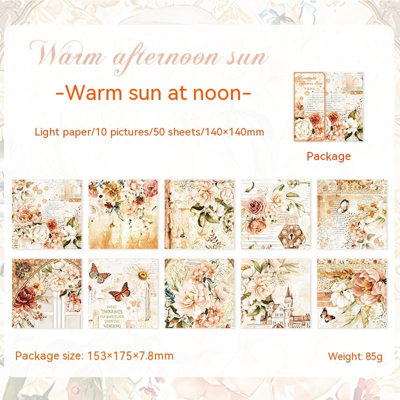 Romantic Flower Sea Series Flower Theme Journal Decoration
