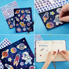 1pc Astronaut-Themed Luminous Journal with Lock and Keys - A5 Hardcover Dotted Paper Notebook, Personalized Gaming Diary, Includes Pen and Sticker Set, Ideal for Birthday or Christmas Gift