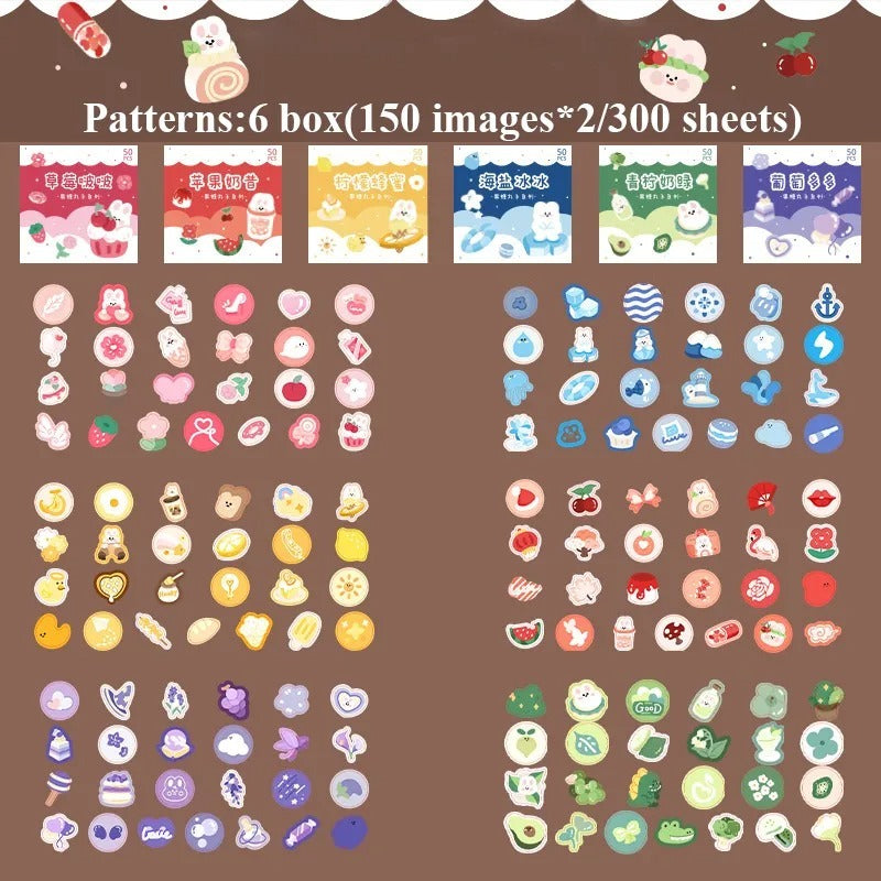 300 Journal Diary DIY Decorative Sealing Stickers