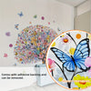 A set of 4pcs 11.81*35.43inch*4pcs hand-painted creative large butterfly floral tree background wall stickers for bedroom, living room decoration wall stickers, self-adhesive removable wall stickers MS8771-KL