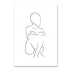 Creative Line Art Character Living Room Decoration Painting Simple Modern Frameless