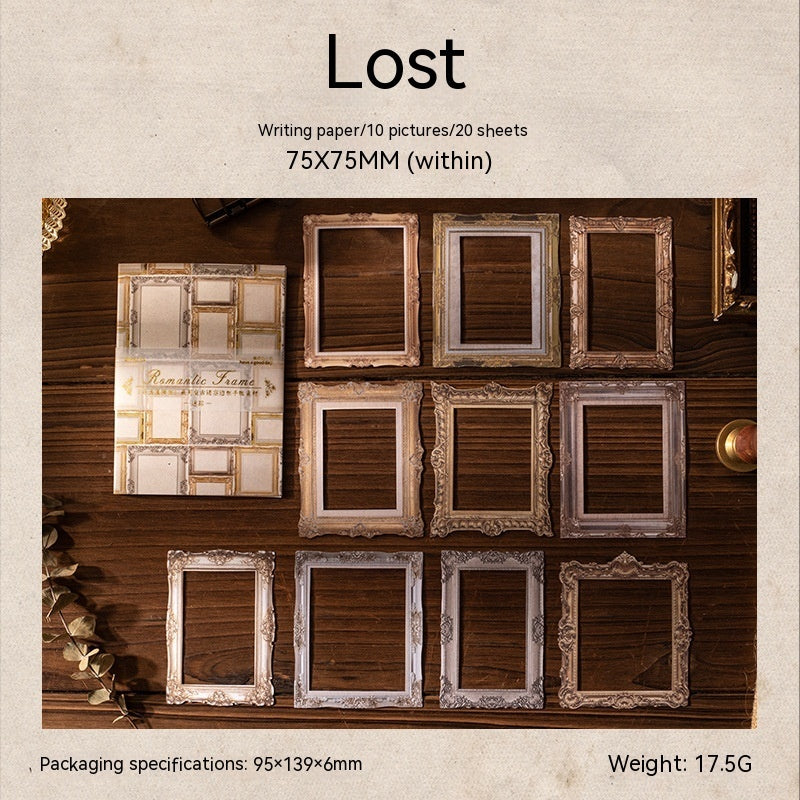 Classical Photo Journal Decoration Background Collage
