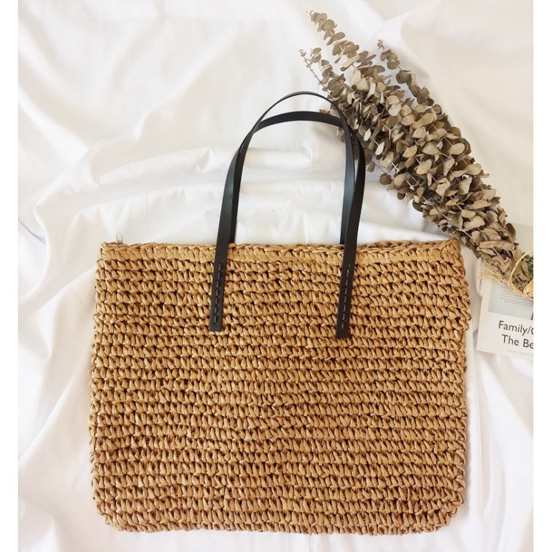 New Seaside Holiday Woven Bag Portable