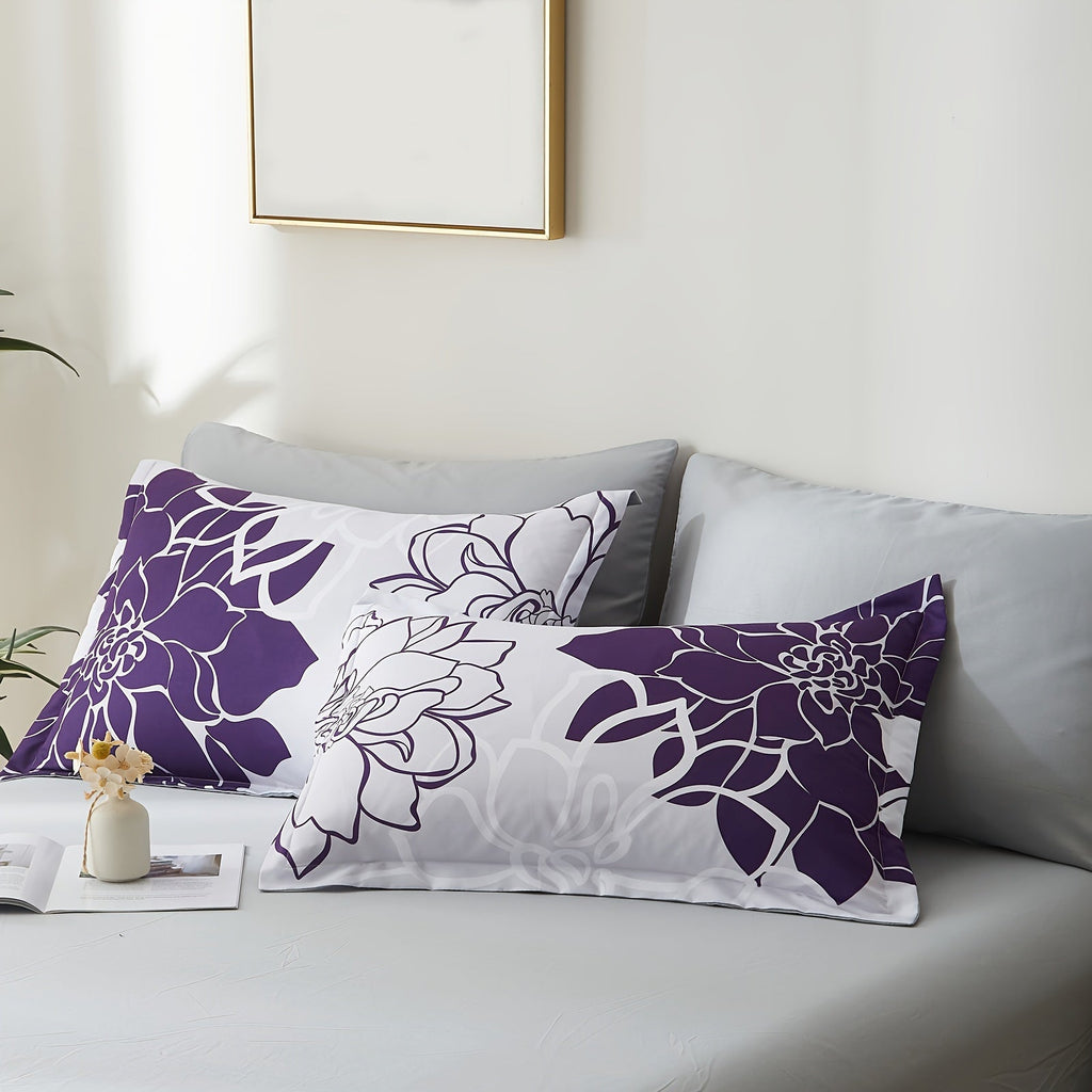 7Pcs Lightweight Boho Comforter Set - Stain-Resistant, Soft 100% Microfiber Cover, 100% Polyester Fiber Filling, Woven For Durability - Full/Queen/King Size Bed In A Bag For All Seasons, Floral Pattern Printed Bedding