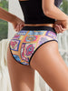 Interesting Printed Sexy Ribbon Splicing Thin Comfortable Breathable Women'S Underwear Sports Briefs