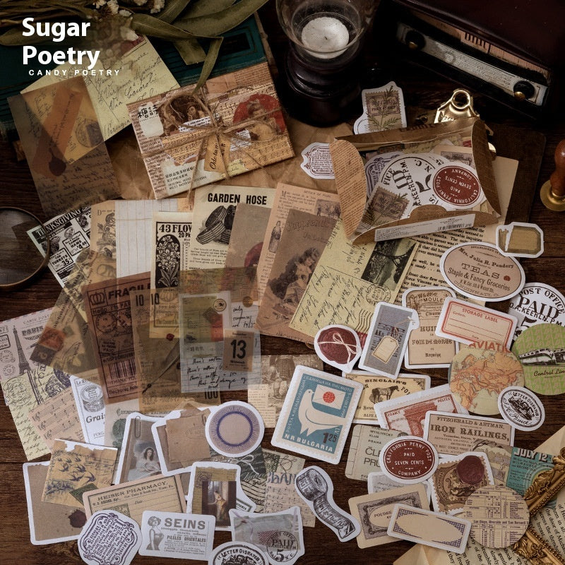 Material Box-packed Stickers Creative Journal Material Pasteup