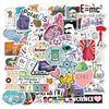 50 New Laboratory Physical Chemistry Graffiti Stickers Amazon Popular Luggage Guitar Waterproof DIY Stickers