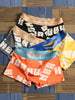 3pcs Men's Cotton Boxer Briefs - Breathable, Soft & Stretchy with Geometric Patterns, Assorted Colors