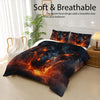 3pcs Dragon Themed Comforter Set, Anime Dragon Bedding Set (1 Bed Comforter + 2 Pillow Cases), Four Seasons Comforter, Soft Comfortable And Breathable Printed Bedding For Home Dorm Decoration