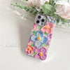 High Sense Spot Drill Oil Painting Flowers Phone Case