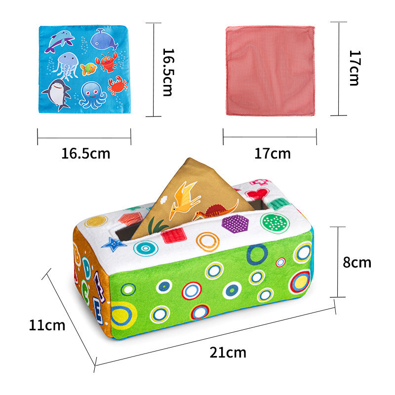 Baby Tear-proof Tissue Box Paper Extraction Toys