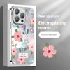 Ins Oil Painting Flower Mirror Phone Case