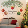 2024 Christmas Wall Decor Set - Self-Adhesive PVC Stickers with Festive Bells, Reusable Holiday Atmosphere Home Accents