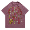 Men's Loose Couple Short-sleeved T-shirt With Bone Letter Print