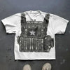 Harajuku Street Printed Large T-shirt Gothic