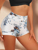 4 Pcs Soft Comfy Floral Print Triangle Panties - Breathable, Stretchy, Intimates For Women - Lingerie And Underwear Essentials For Everyday Comfort Elegant Design