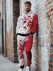 Halloween Men's Hoodie & Sweatpants Set - Casual, Fashion Novelty Pajamas Loungewear Set, Hoodie And Sweatpants Set, Long Sleeve Sweatshirts Jogger Pant 2 Piece Outfits For Men