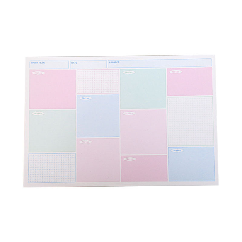 Simple Plaid Journal Material Base Student Notes Mamo Pad