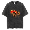 Scribble Line Creative Graffiti Graphic Cotton Short T-shirt