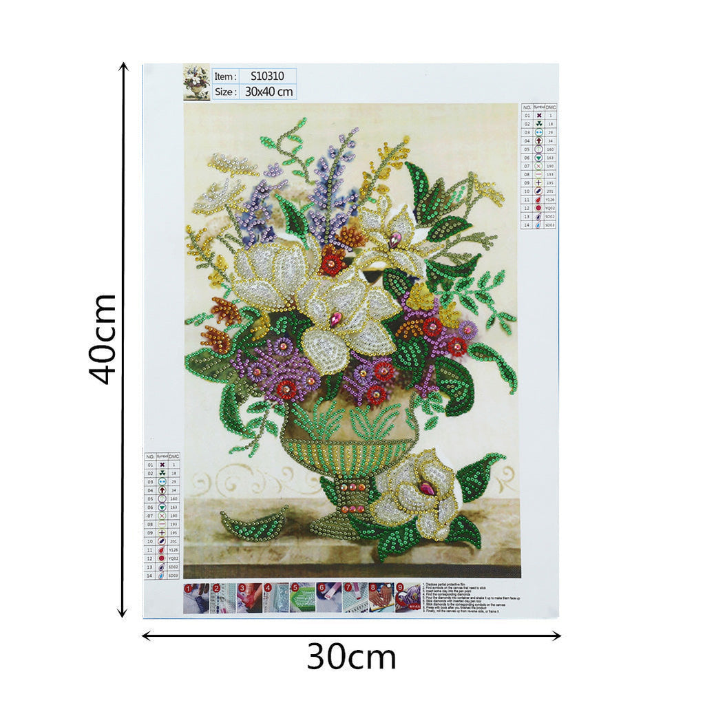 Flower Vase Special Shaped Diamonds