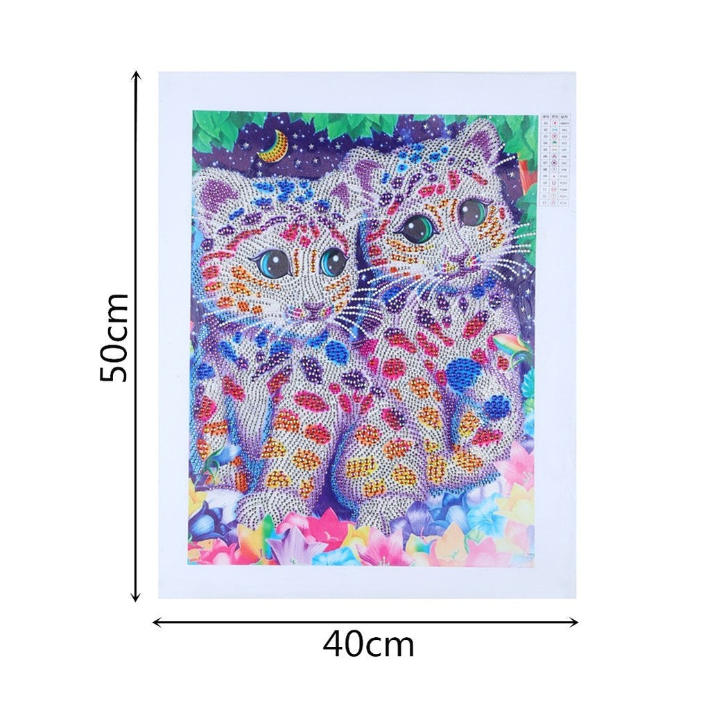 Playful Lion Cub Special Shaped Diamonds