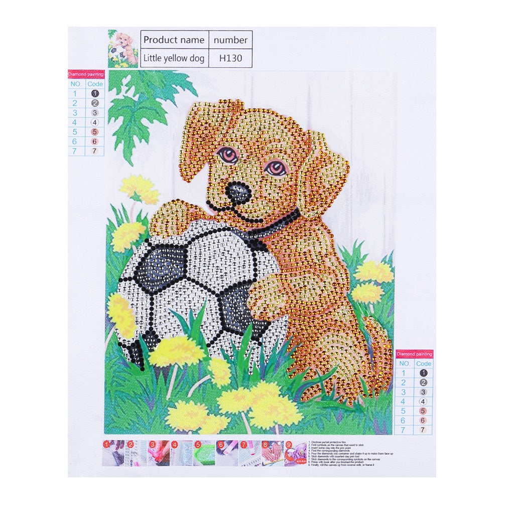 Dog Soccer Special Shaped Diamonds