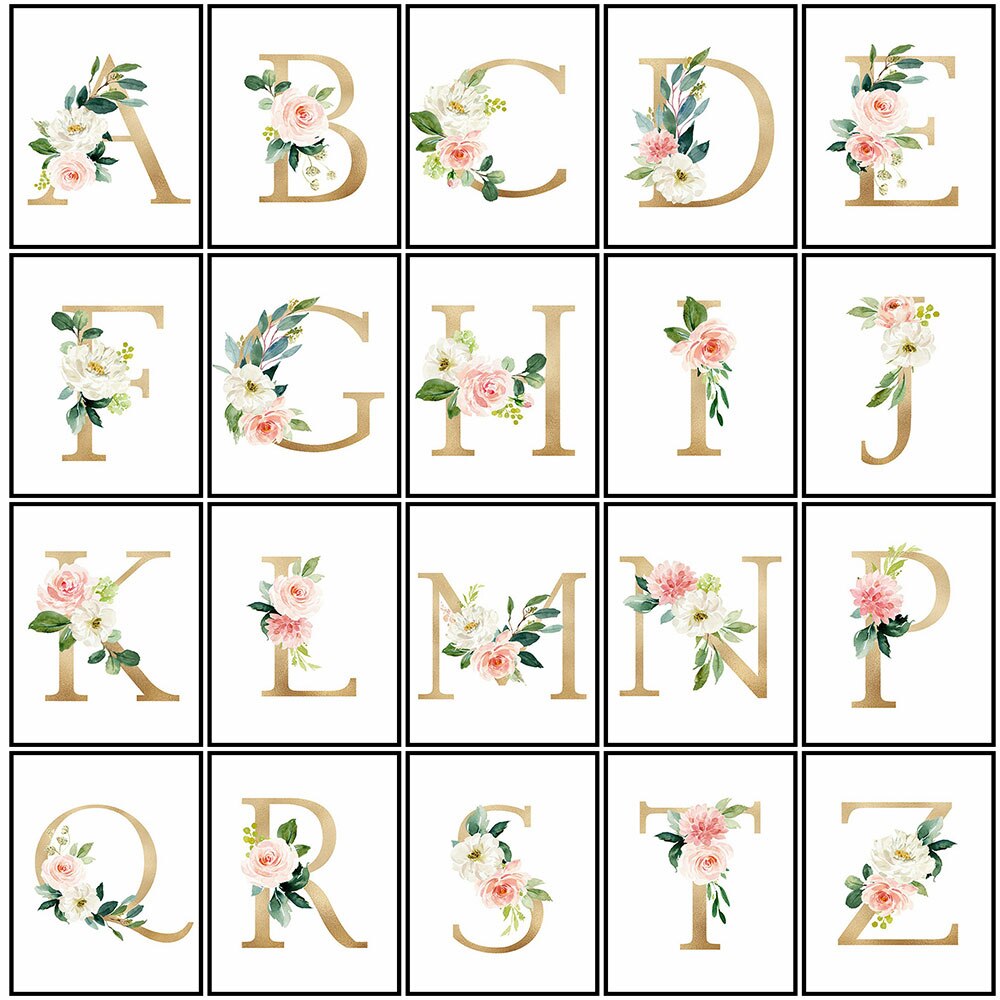Golden Flowers Letter