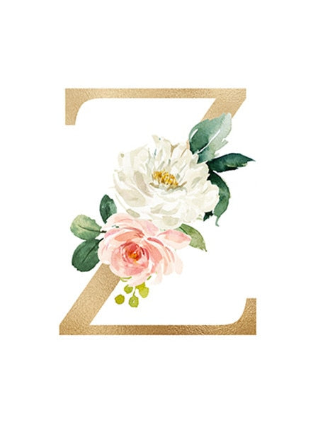 Golden Flowers Letter