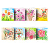 Flower Greeting Cards 8 pcs