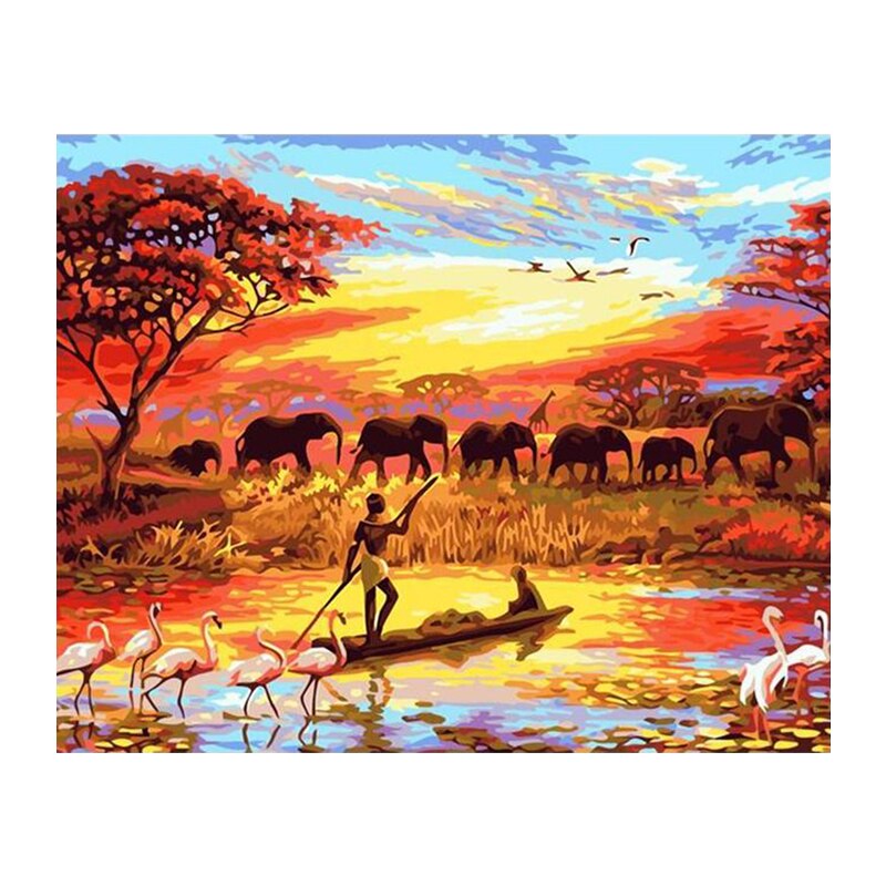 African Evening 5D Diamond Painting Kit