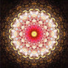 Red Flower Mandala 5D Diamond Painting Kit