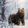 Snow Forest Bear 5D Diamond Painting Kit