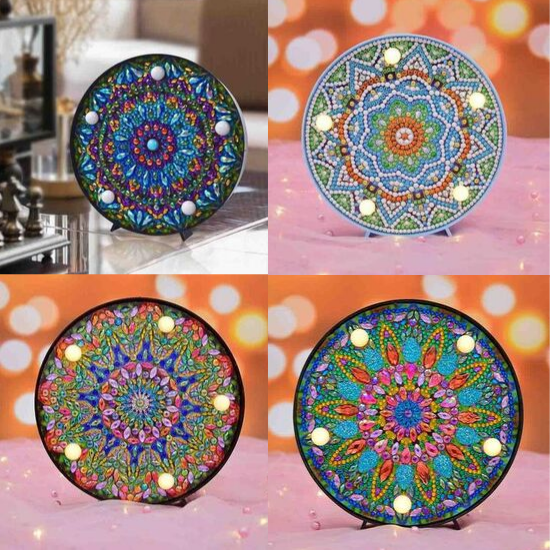 Mandala LED Lights Diamond Painting Kit with Free Shipping – 5D Diamond  Paintings