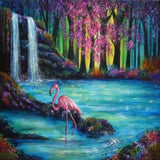 Secret Forest Flamingo 5D Diamond Painting Kit
