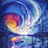 Frosty Night Lights 5D Diamond Painting Kit