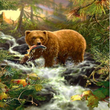 King Of The Forest 5D Diamond Painting Kit