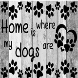 Home Is Where My Dogs Are 5D Diamond Painting Kit