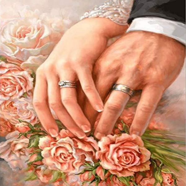 Wedding Couple 5D Diamond Painting Kit
