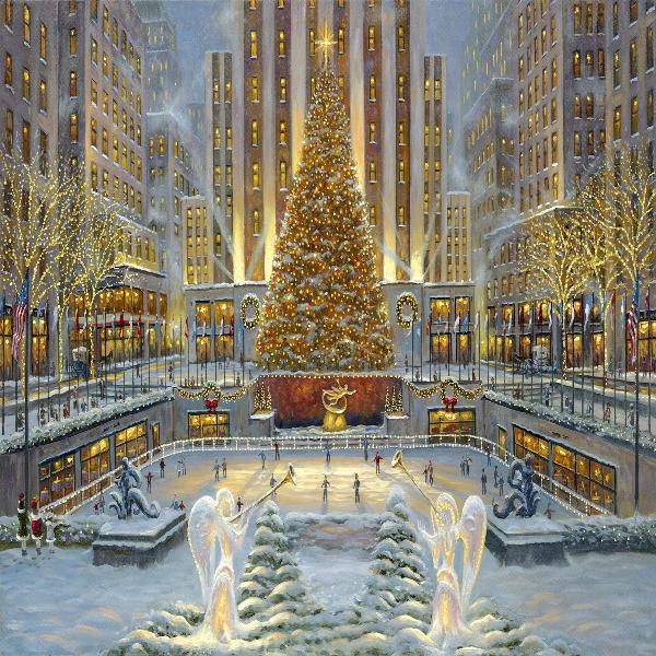 New York City's Grand Christmas Tree Diamond Painting Kit