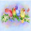 Four Love Birds 5D Diamond Painting Kit