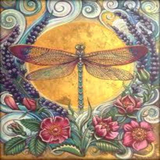 Dragonfly Flower 5D Diamond Painting Kit
