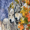 First Snow Wolves 5D Diamond Painting Kit