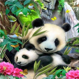 Panda Mom's Love 5D Diamond Painting Kit