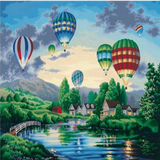 Hot Air Balloon Ride 5D Diamond Painting Kit