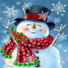 Snowman Enjoying Chritmas 5D Diamond Painting Kit